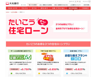 大光銀行　住宅ローン変動金利